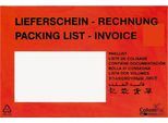 Dokumententasche/Lieferscheintasche SecurePack, C6, mit Aufdruck, Sichtfenster, selbstklebend, wasserfest, PCR & FSC®-Kraftpapier, rot, 250 Stück