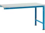 Manuflex Ansatztisch UNIVERSAL Spezial, Tischplatte Kunststoff, 1500x1000, lichtblau