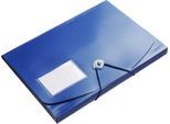 Eckspanner FolderSys JUMBO, A4, B 240 x H 320 mm, 3 Innenklappen & Gummizug-Verschluss, Polypropylen, Stärke 0,42 mm, blau, 10 Stück