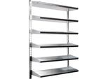 Wandregal 6VK, 6 Böden, ohne Sichtlagerkästen, L 1000 x B 640 x T 220 mm