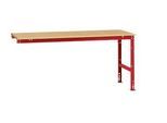 Manuflex Ansatztisch UNIVERSAL Standard, Tischplatte Multiplex, 2000x1000, rubinrot