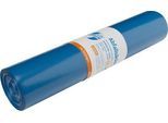 Deiss PREMIUM PLUS® Abfallsäcke, Recycling-LDPE, reißfest, B 700 x H 1100 mm, 120 liter, 31 µm, blau, 250 Stück
