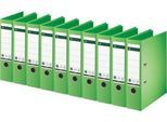 LEITZ® Ordner 1007/1008, DIN A4, Rückenbreite 80 mm, 10 Stück, grün