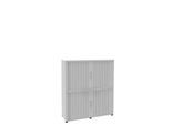 Rollladenschrank, 4 OH, 2teilig, ohne Mitteltrennwand, B 1350 mm, weiß