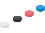 MAUL Magnet MAULpro Recycling, rund, mit Facetterand, Haftkraft bis 0,6 kg, Ø 29 mm, 85 % Recycling-Kunststoff lackiert, farbsortiert, 20 Stück