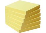 Post-it® Haftnotizen, Recycling-Papier, 76 mm x 76 mm, 6 x 100 Blatt, gelb