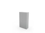 Schäfer Shop Genius Flügeltürenschrank TETRIS WALL, 5 Ordnerhöhen, Türanschlag rechts, B 1000 x T 440 x H 1880 mm, lichtgrau
