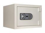 Feuerschutztresor Fire Safe Light, 25 min Brandschutz, Elektronikschloss, Verankerungsmaterial, B 460 x T 452 x H 335 mm, 20 l, reinweiß RAL 9010