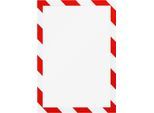 InformationsrahmenDuraframe Security A4, rot/weiß, 2 Stück