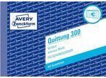 Quittung Avery Zweckform 300, inkl. MwSt., A6 Querformat, 1 Block mit 50 Blatt, FSC®-Papier, weiß