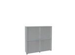 Rollladenschrank, 4 OH, 2teilig, mit Mitteltrennwand, B 1600 mm, lichtgrau