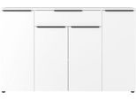 Sideboard Porto, mit 1 Schublade und 4 Türen, B 1610 x T 400 x H 1010 mm, weiß