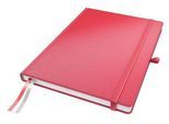 Notizbuch Leitz Complete, Format A4, 80 karierte Blatt, Hardcover-Einband, Lederoptik, FSC®-zertifiziert, rot