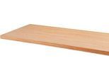 Schäfer Shop Select Multiplex-Arbeitsplatte, 40 mm stark, Gewindehülsen, verleimtes Buchenholz, farblos imprägniert, B 1500 x T 700 mm