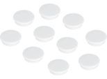 Kraftmagnete Franken, rund, bis 2,5 kg, Speziallackierung, Ø 38 mm, Kunststoff, weiß, 10 Stück