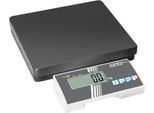 Personenwaage KERN MPB 300K100, bis 300 kg, BMI- und Hold-Funktion, Batterie- oder Netzbetrieb, Stahl, ohne Stativ, weiß/schwarz, inkl. Arbeitsschutzhaube