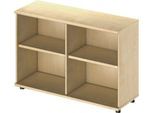 Schäfer Shop Genius Regal TETRIS WOOD, 2 OH, Höhe inkl. Gleiter, B 1200 mm, Ahorn-Dekor