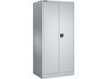 Schäfer Shop Select Materialschrank MSI 2609, Belastb. 50 kg je Boden, H 1935 mm, weißaluminium/weißaluminium