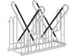 Anlehnparker WSM 4714 XBF, 2-seitig, für Reifen bis 64mm, 4 Stellplätze, B 1080 x T 1270 x H 845 mm