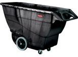 Rubbermaid Kippmulde Tilt Truck, manuell kippbar, 0,8 m³ (760 l), Traglast 952 kg, B 1797 x T 850 x H 1073 mm, Strukturschaum, schwarz