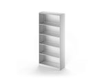 Schäfer Shop Genius Regal TETRIS SOLID, Stahlkorpus, 5 OH, B 1000 x T 413 x H 2143 mm, weißalu