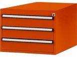 Manuflex Schubladen-Unterbau, für T 800 mm, rotorange