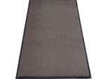 Schmutzfangmatte miltex Eazycare Style, eckig, antistatisch, UV-beständig, waschbar, High-Twist-Nylon & Niltrilgummi, 850 x 1500 mm, graubraun