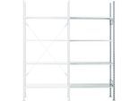 Anbauregal, 4 Böden, H 2278 x B 1055 x T 300 mm, verzinkt