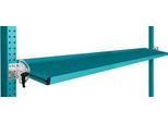 Manuflex Neigbare Ablagekonsole, für Reihe Universal oder Profi, Nutztiefe 345 mm, für Tischbreite 1750 mm, wasserblau