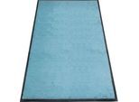 Schmutzfangmatte miltex Eazycare Style, eckig, antistatisch, UV-beständig, waschbar, High-Twist-Nylon & Niltrilgummi, 850 x 1500 mm, pastellblau