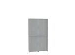 Querrollladenschrank, zweiteilig, B 1350 mm, 6 OH, lichtgrau
