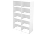 Schäfer Shop Genius Regal TETRIS WALL, 5 Ordnerhöhen, B 1000 x T 420 x H 1880 mm, weiß