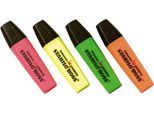 Textmarker STABILO® BOSS Original, Keilspitze, lichtbeständig, schnell trocknend, farbsortiert, 4 Stück