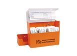 Pflasterspender Soehngen aluderm®-Aluplast, 115 Wundpflaster mit Dinosaurier-Motiven, Schere, inkl. Wandhalterung, Kunststoff, orange