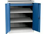 Schwerlastschrank, 2 Fachböden, 1 Schublade,Tragkraft pro Fachboden 40 kg