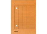 Dokumentenmappe FALKEN, DIN A4, 2-seitiger Gitterdruck, B 231 x H 318 mm, Karton, orange