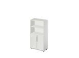 Schäfer Shop Select Kombischrank Start Off, 4 OH, abschließbar, B 800 x T 420 x H 1514 mm, Holz, lichtgrau/lichtgrau