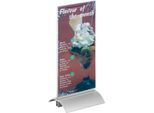 Durable Tischaufsteller, Acrylhalter und Aluminium-Fuß, DIN lang