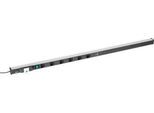 Energieleiste 1700 für Treston Arbeitstische, 6-fach Steckdose, 1x Schalter, 1x FI-Schalter, 2x USB-Typ A