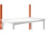 Aufbauportal, niedrig, Grundtisch STANDARD Arbeitstisch/Werkbank UNIVERSAL/PROFI, rotorange