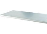 Multiplex-Arbeitsplatte, 40 mm stark, Gewindehülsen, Stahlabdeckung, Buchenholz verleimt, B 2000 x T 700 mm