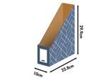 Stehsammler BANKERS BOX® Décor, FSC®-zertifizierter Karton, L 237 x B 106 x H 303 mm, für DIN A4 Formate, schiefergrau, 5 Stück