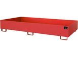 Regalwanne Typ RW/RW 2700-2, ohne Gitterrost, rot RAL3000