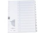 PAGNA Karton-Register, Zahlen 1-12, grau