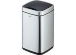 Sensor Abfalleimer Durable No Touch, 12 l, für Innen, automatisches & manuelles Öffnen/Schließen, abnehmbarer Deckel, Inneneimer, Edelstahl, silber
