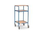 fetra® Rollpult, 4 Lenkrollen, 2 variable Ablageböden, Schreibfläche 605 x 591 mm