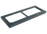 Schäfer Shop Genius Stahlsockel TETRIS WOOD, für Regale/Schränke B 800 mm, anthrazit
