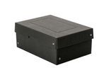 Archivbox Falken PURE Box Black A5, für bis zu 1250 Blatt, mit Beschriftungsfeld, L 250 x B 180 x Füllhöhe 100 mm, Blauer Engel, FSC®-Pappe, schwarz