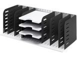 styro® Sortierstation Styrorac, 8 Trennwände + 3 Tablare, flexible Aufteilung, schwarz
