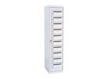 Postverteilerschrank, Höhe 1800 mm, lichtgrau RAL 7035